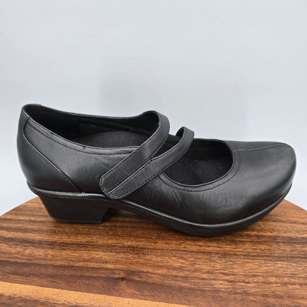 Abeo Cameo Shoes Womens 8.5 Black Leather Mary Jane Orthotic Comfort Adjustable